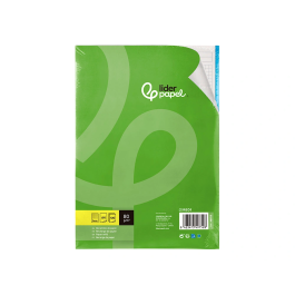 Liderpapel Recambio A4 120 Hojas 80gr Cuadro 5mm Sin Margen 4 Taladros Bandas de 5 Colores