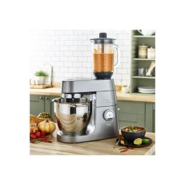 Kenwood Cortadora de Alimentos AT340 de Metal con 7 Discos de Acero Inoxidable para Rallar, Picar y Juliana