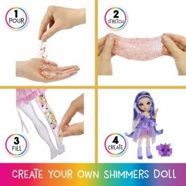 Rainbow High Muñeca Violet Morada 22 cm con Slime Transparente y Distintos Tipos de Brillo - Edad Mínima 4 Años