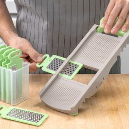 Pack Cortador de Verduras en Espiral y Mandolina-Rallador Plegable 6 en 1 InnovaGoods