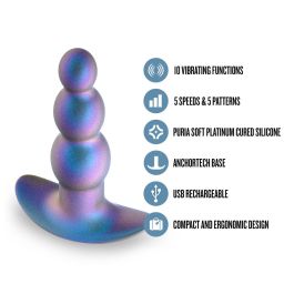 Plug Anal Blush Anal Adventures Azul (10,2 cm)