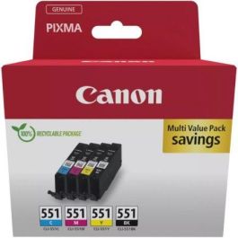 Canon Tinta Ecopack Bk+C-M-Y Maxify Mg 5550-5650-6650-7550 - Ip 8750 - Ix 6850 - Mx 725 - Pixus Mg 7550 - Cli 551 Precio: 54.58999942. SKU: B1B6XX9XJ4