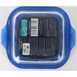 Fiambrera cuadrada con tapa azul 12x12 cm Quttin (12 Unidades) Fiambrera cuadrada con tapa azul 12x12 cm Quttin (12 Unidades)