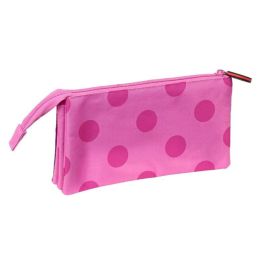 Portatodo Triple Lady Bug Fucsia (22 x 12 x 3 cm)