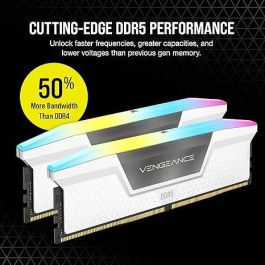 Memoria Corsair Ddr5 64Gb 2X32Gb Pc5600 Vengeance Rgb Blanca CMH64GX5M2B5600C40W