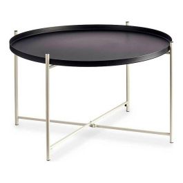 Mesa auxiliar Negro Blanco Metal (76,5 x 46 x 76,5 cm) Precio: 50.49999977. SKU: S3609711