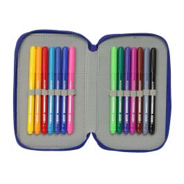 Safta Plumier Triple Atlético de Madrid 37 Piezas 12,5x19,5x5,5 cm Edad +3 años