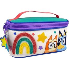 CYP BRANDS Neceser Rainbow Bluey de Gran Capacidad con Varios Compartimentos para Accesorios de Aseo 23x11x11cm