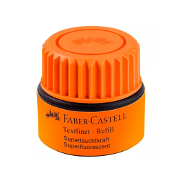 Faber Castell Textliner 1549 Recambio Tinta Rotulador Fluorescente Naranja Bote 30 ml