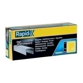 Rapid 13/10 Grapas finas de acero galvanizado 10 mm, caja de 5000 unidades, alto rendimiento, corte de precisión Precio: 16.59000024. SKU: B184EALPDH