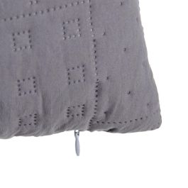 Cojín Gris 60 x 60 cm Cuadrado