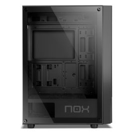 NOX Caja Semitorre Infinity Beta NXINFTYBETA Negra ARGB USB 3.0 con Ventana Cristal Templado ATX Midi Tower