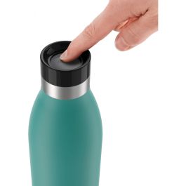 Emsa Bludrop Color Botella de Agua, 0.7 L, Petrol