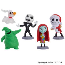 Just Play Pack 5 Figuras Pesadilla Antes De Navidad 17647 Jack Skellington, Sally, ZERO, Oogie Boogie, Santa Jack Disney