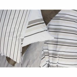 Juego de Cama con 1 Funda Nórdica 220x240 cm + 2 Fundas de Almohada 60x60 cm - 100% Algodón - Marrón