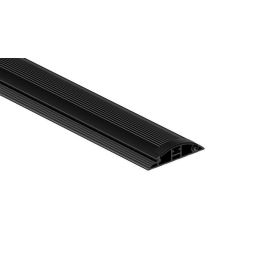 Vivolink Cubierta de Cable de Suelo Negra 92x2000x22mm - Solución de Aluminio para Gestión de Cables en Hogar y Oficina