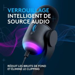 Logitech 988000569 Micrófono para Juegos Yeti GX Streaming RGB Dinámico LIGHTSYNC para PC/MAC - Negro