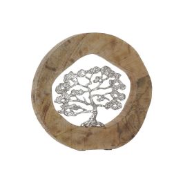 DKD Home Decor Decoración Colonial Mango y Aluminio Marrón Plateado Árbol de la vida 5.5 x 33 x 35 cm (2 Unidades) Precio: 77.69000052. SKU: S3018787