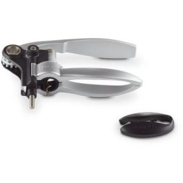 Le Creuset LM-250s Abrebotellas/Sacacorchos, Acero Inoxidable, Negro/Plata