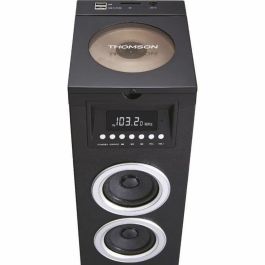 Thomson DS120CD - Torre de Altavoces Multimedia con Reproductor CD, 60W, Bluetooth, USB, Radio FM y Pantalla LED Negro