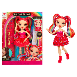 Rainbow High - Muñeca de moda Be Dazzling - Vivienne Red de 28 cm con brillantes, piedras preciosas y accesorios incluidos - LIT35051597803