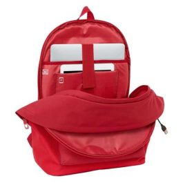 Safta Mochila Portátil Sevilla FC 15,6" + USB, Impermeable, 31x44x18 cm