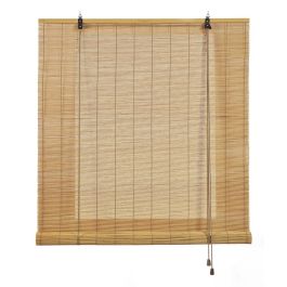 Cintacor Stor enrollable bambú ocre mango 90x175cm - Incluye alcayatas y seguridad infantil