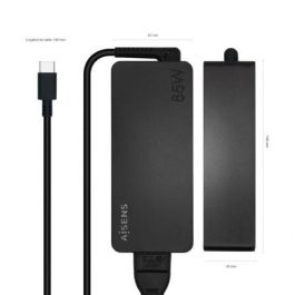 Aisens Cargador USB-C 65W PD3.0 con Cable 1.8M, Negro Aisens Cargador USB-C 65W PD3.0 con Cable 1.8M, Negro