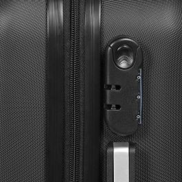 Wednesday Miércoles Maleta de Cabina ABS 4 Ruedas, Negro, 20 x 38 x 55 cm, 27L