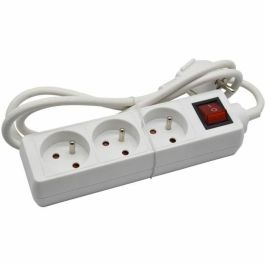 GAO AUC4004282473145 Regleta Eléctrica Doméstica, Base Múltiple de 3 Tomas 2P+T, con Interruptor, Certificación NF