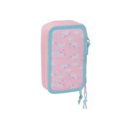 Safta Plumier escolar Glowlab kids Triple Cremallera 37 Piezas 195x125x55 mm