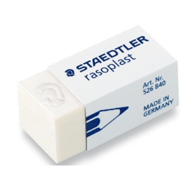 Staedtler Goma de Borrar 526 B40 Plástico Blanca para Lápiz Unidad 12mm x 15mm x 32mm Precio: 16.50000044. SKU: B1HSB3YQX7