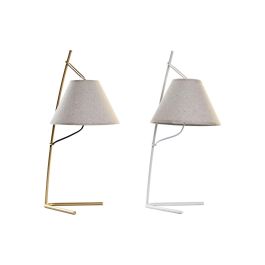 DKD Home Decor Lámpara Sobremesa Moderno Dorado Blanco Beige Metal Lino 31 x 57 x 25 cm (2 Unidades) Precio: 27.89000027. SKU: B17VP5J8VZ