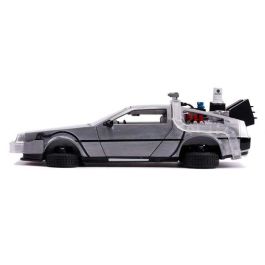 Coche de metal dlorean regreso al futuro ii con luz escala 1:24 30x15x11 cm Coche de metal dlorean regreso al futuro ii con luz escala 1:24 30x15x11 cm