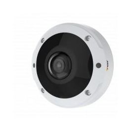 Axis M3077-PLVE Cámara IP Fisheye Panorámica 360º 6MP 1.56mm WDR IK10 IP66 para Videovigilancia con Audio Interior/Exterior
