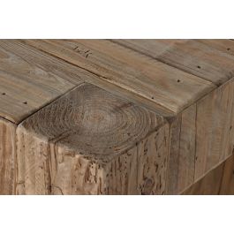 DKD Home Decor Consola Alpino Madera reciclada Pino Natural 117x36x71cm Desmontable