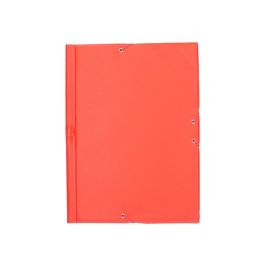 Carpeta Liderpapel Gomas Plastico Folio Solapas Color Rojo