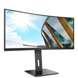 AOC CU34P2A Monitor Curvo 34" UltraWide QHD 1500R - Pantalla VA, 21:9, 300 cd/m², USB Hub, para Productividad