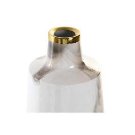 DKD Home Decor Jarrón Moderno Bicolor Metal y Hierro 19 x 48 x 19 cm