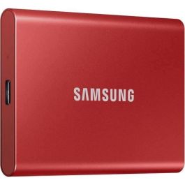 SAMSUNG SSD externo T7 USB tipo C color rojo 2 TB