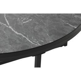 Mesa Centro Moderno DKD Home Decor Negro 80 x 35 x 80 cm Mesa Centro Moderno DKD Home Decor Negro 80 x 35 x 80 cm