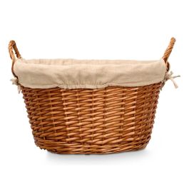 Cesto Asas Mimbre Redondo Kipit 51X28CM (12 Unidades) Cesto Asas Mimbre Redondo Kipit 51X28CM (12 Unidades)