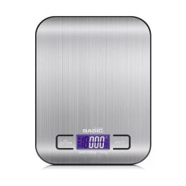 Inde Báscula de Cocina Digital Basic Home 10 kg - Medidas: 14 x 18 x 2 cm (12 Unidades)