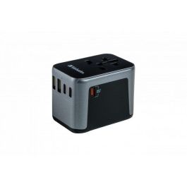 Verbatim Uta-03 Adaptador Universal De Viaje Con 1 Puerto Usb-C - 2 Puerto Usb-A - 2 Puerto Usb-C