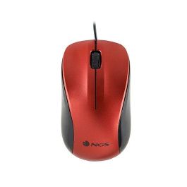 Ratón Óptico NGS NGS-MOUSE-1092 Rojo 1200 DPI Ratón Óptico NGS NGS-MOUSE-1092 Rojo 1200 DPI