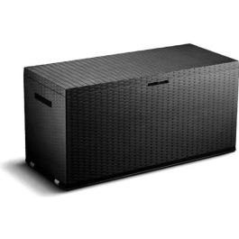 TOOD Baúl de almacenamiento de resina 350 L Gris antracita 120 x 52 x 60 cm Precio: 95.5000002. SKU: S7103606