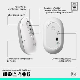 Ratón - Inalámbrico - Logitech - Pop Mouse - Blanco roto Ratón - Inalámbrico - Logitech - Pop Mouse - Blanco roto