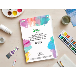 Liderpapel Bloc Dibujo Multitécnica DIN A3 20 Hojas 260g/m² para Acrílico, Óleo y Gouache