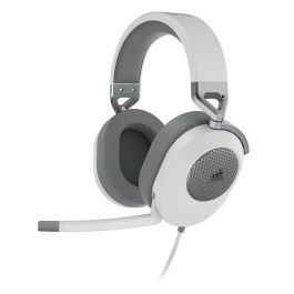 Corsair HS65 Auriculares Gaming Supraaurales con Cancelación de Ruido del Micrófono, Cable USB 1.5m, Color Blanco Precio: 109.69000053. SKU: S7816012