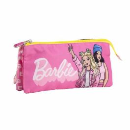Estuche portatodo 3 compartimentos barbie 2.2 x 1.1 x 22.5 cm